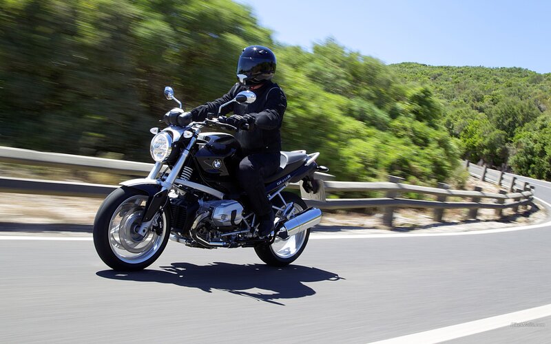 motorcycle riding on a road