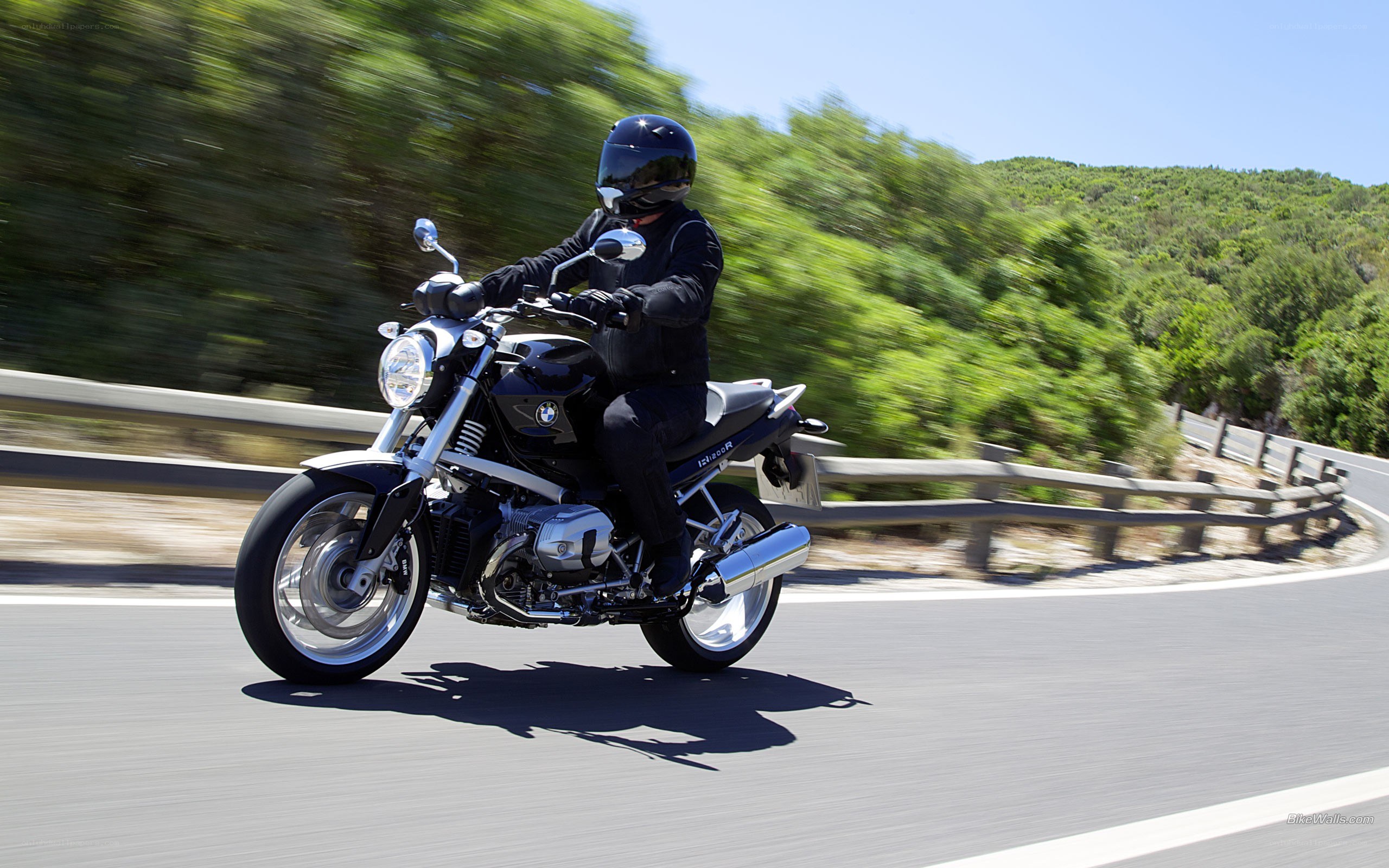 motorcycle riding on a road