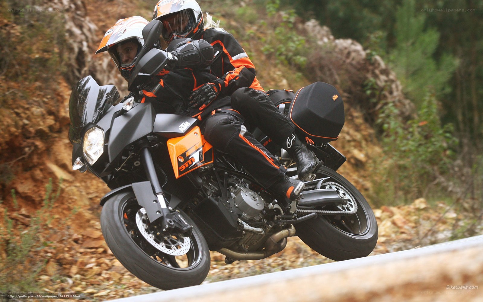 Motorcycle riding on a winding road