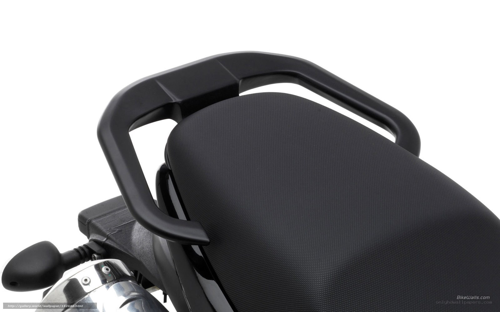 motorcycle seat and grab bar