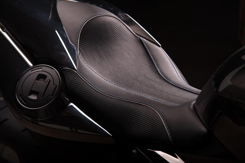 Motorcycle Seat Detail — Black, Dramatic