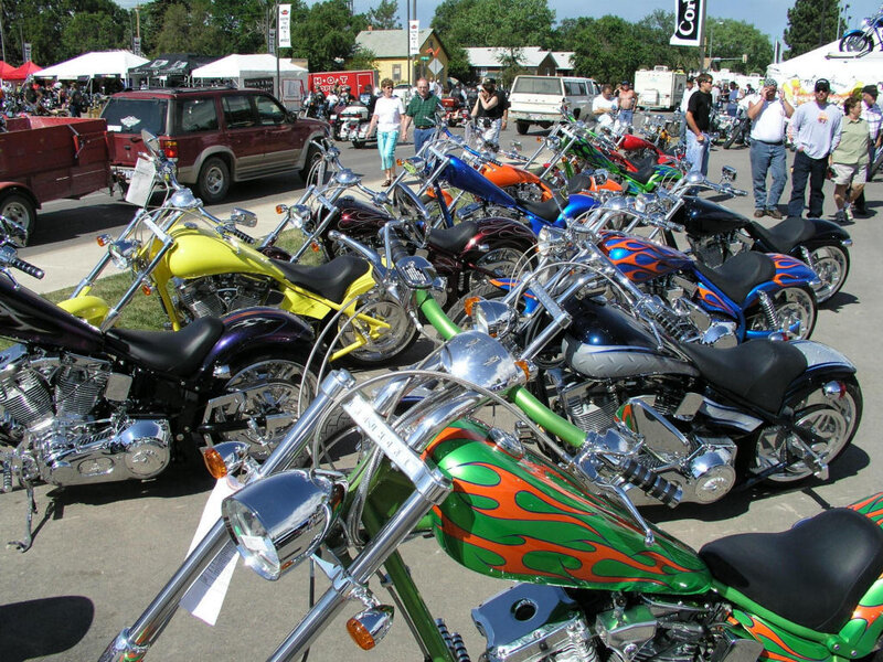 Motorcycle show with custom bikes