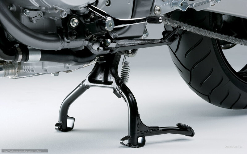 motorcycle side stand detail