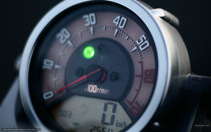 Motorcycle Speedometer — Black, Dramatic