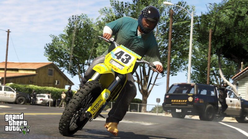 motorcycle stunt in grand theft auto v
