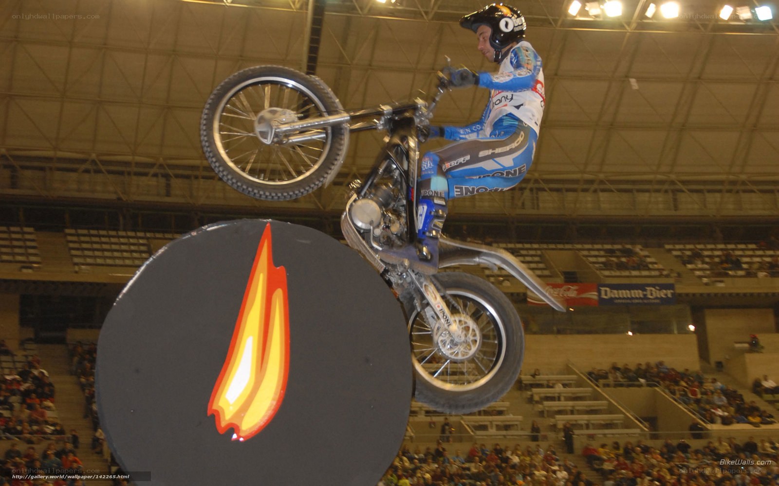 Motorcycle stunt performance