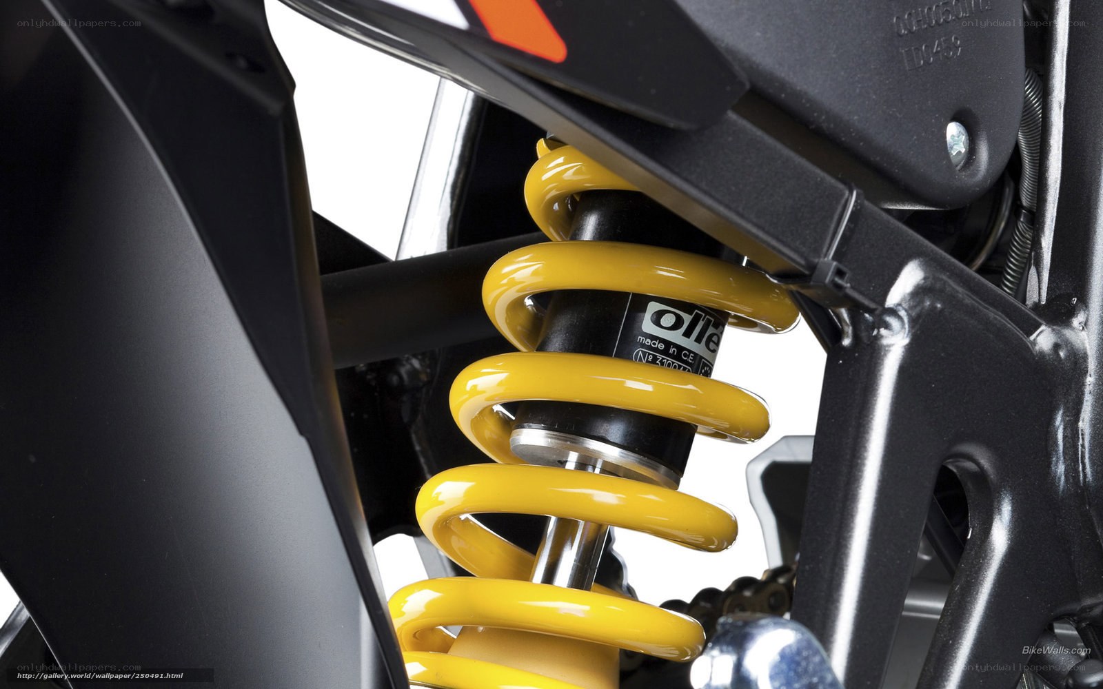 motorcycle suspension detail