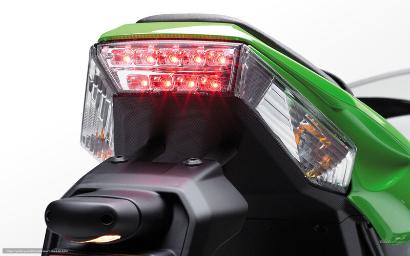 motorcycle tail light close-up