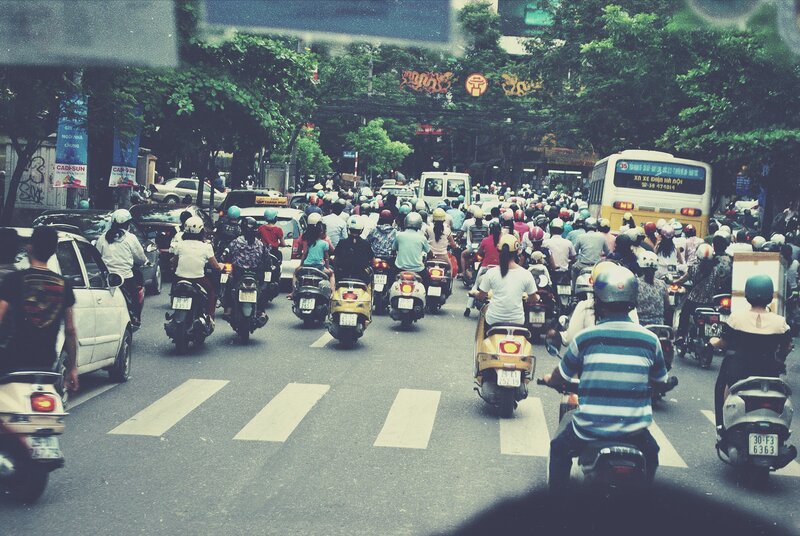 Motorcycle Traffic Jam