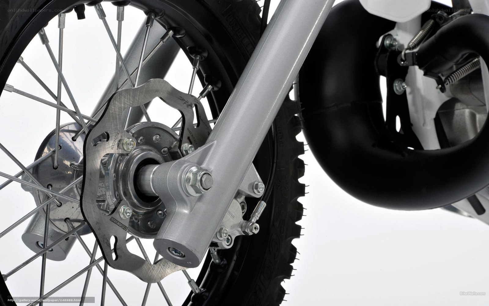 motorcycle wheel and brake system