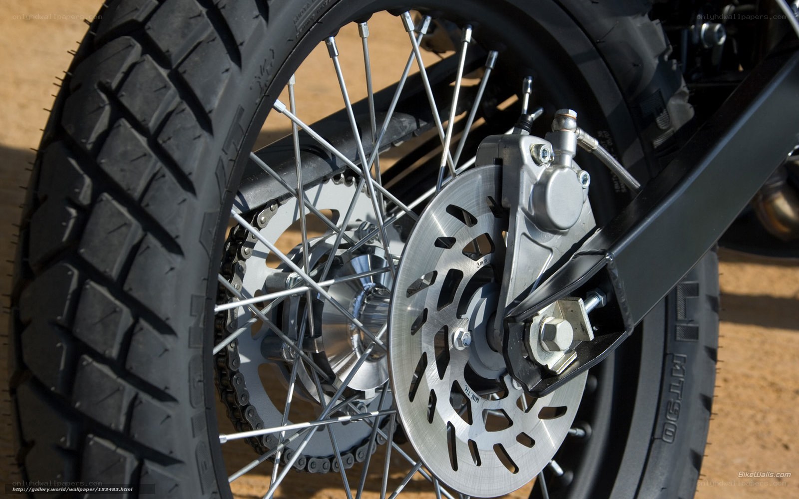 motorcycle wheel and brake system