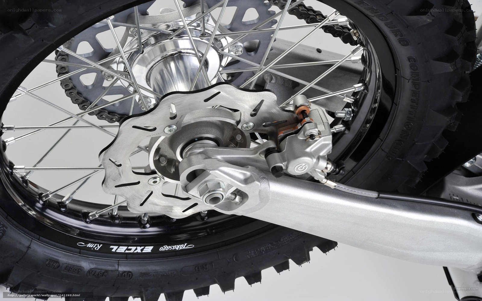 motorcycle wheel and brake system