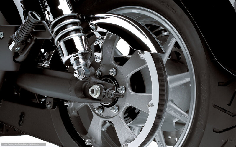 motorcycle wheel and suspension