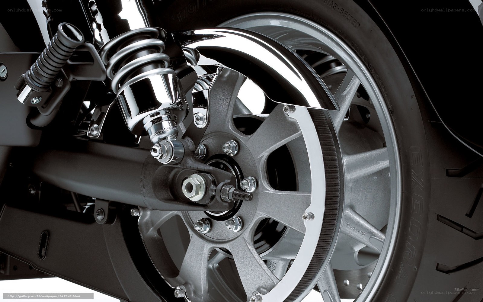motorcycle wheel and suspension