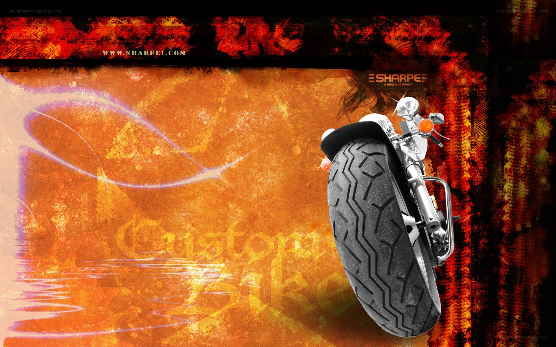motorcycle wheel art