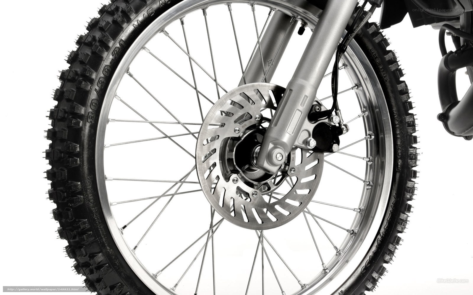 motorcycle wheel close-up