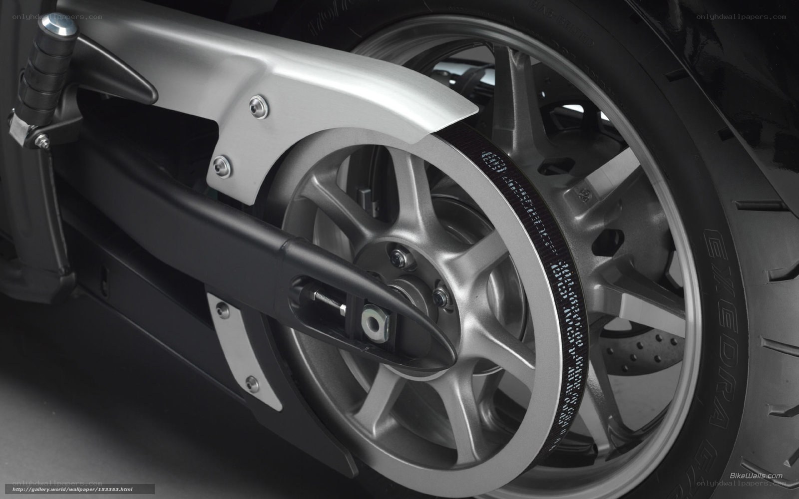 motorcycle wheel detail