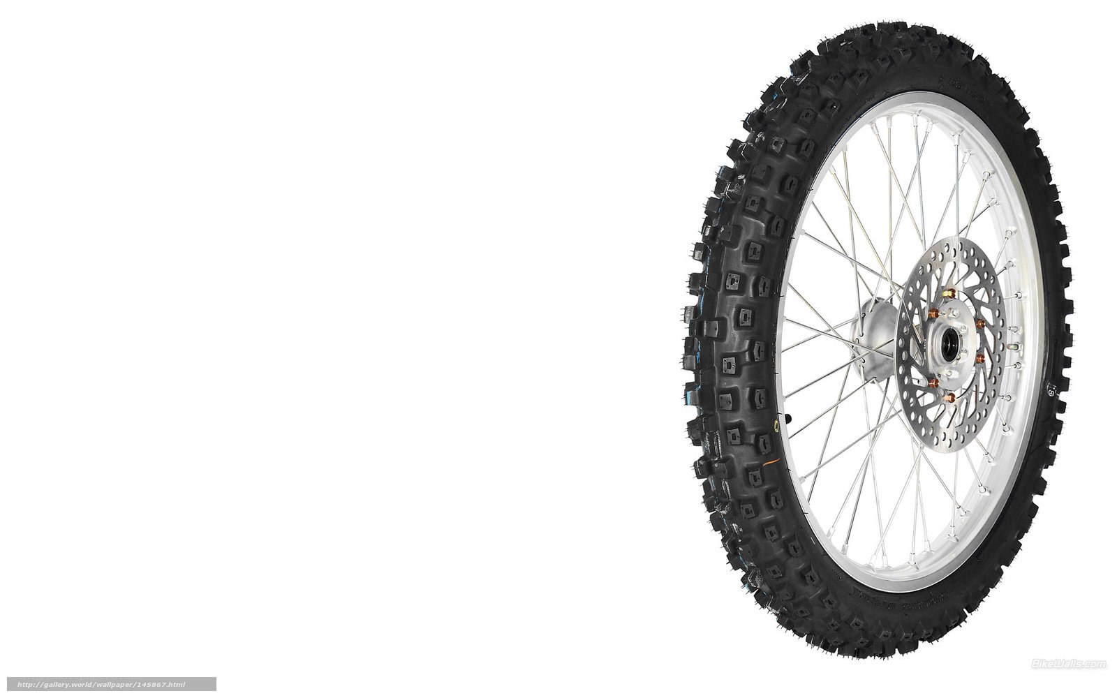 motorcycle wheel with tire