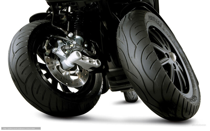 Motorcycle Wheels and Brakes — Black