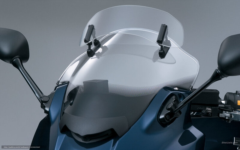 motorcycle windshield close-up