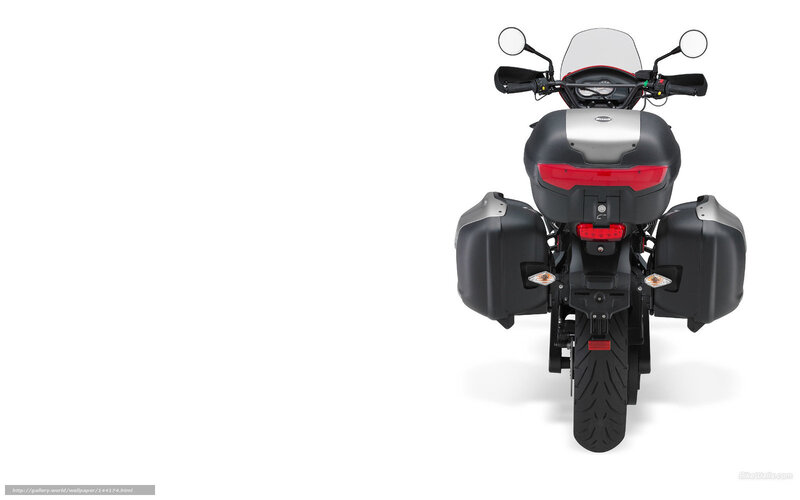 Motorcycle with Luggage — Black
