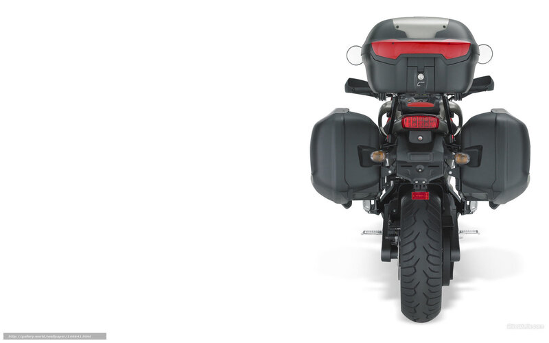 motorcycle with luggage