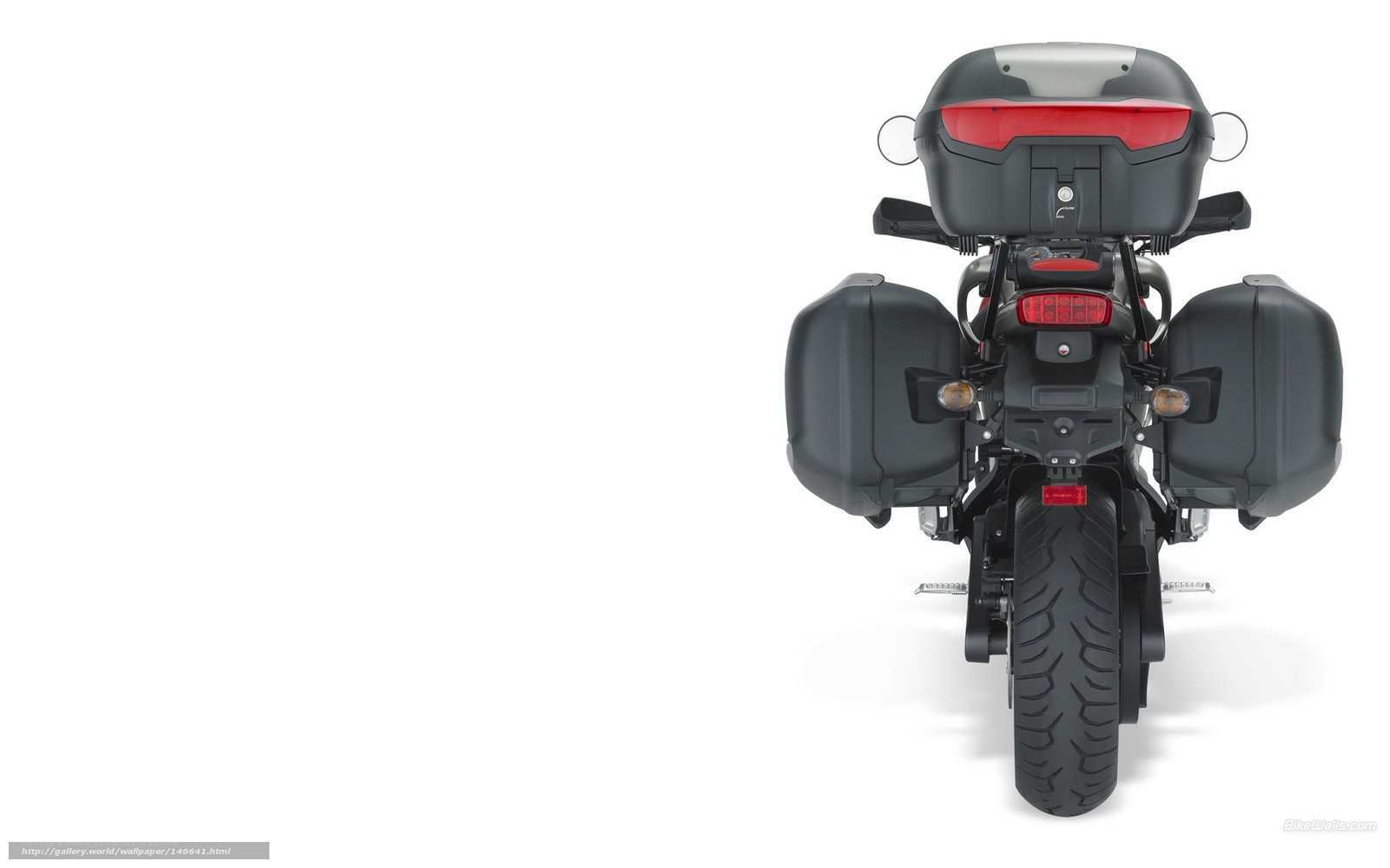motorcycle with luggage