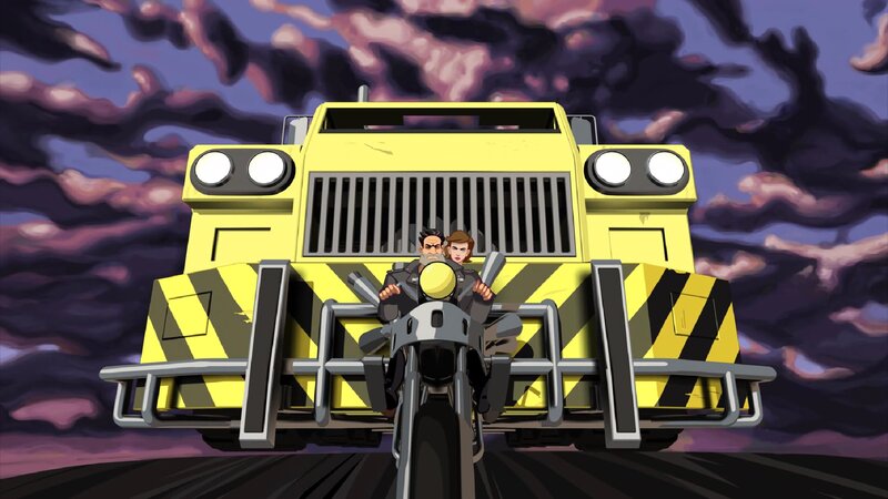 Motorcycle with Truck