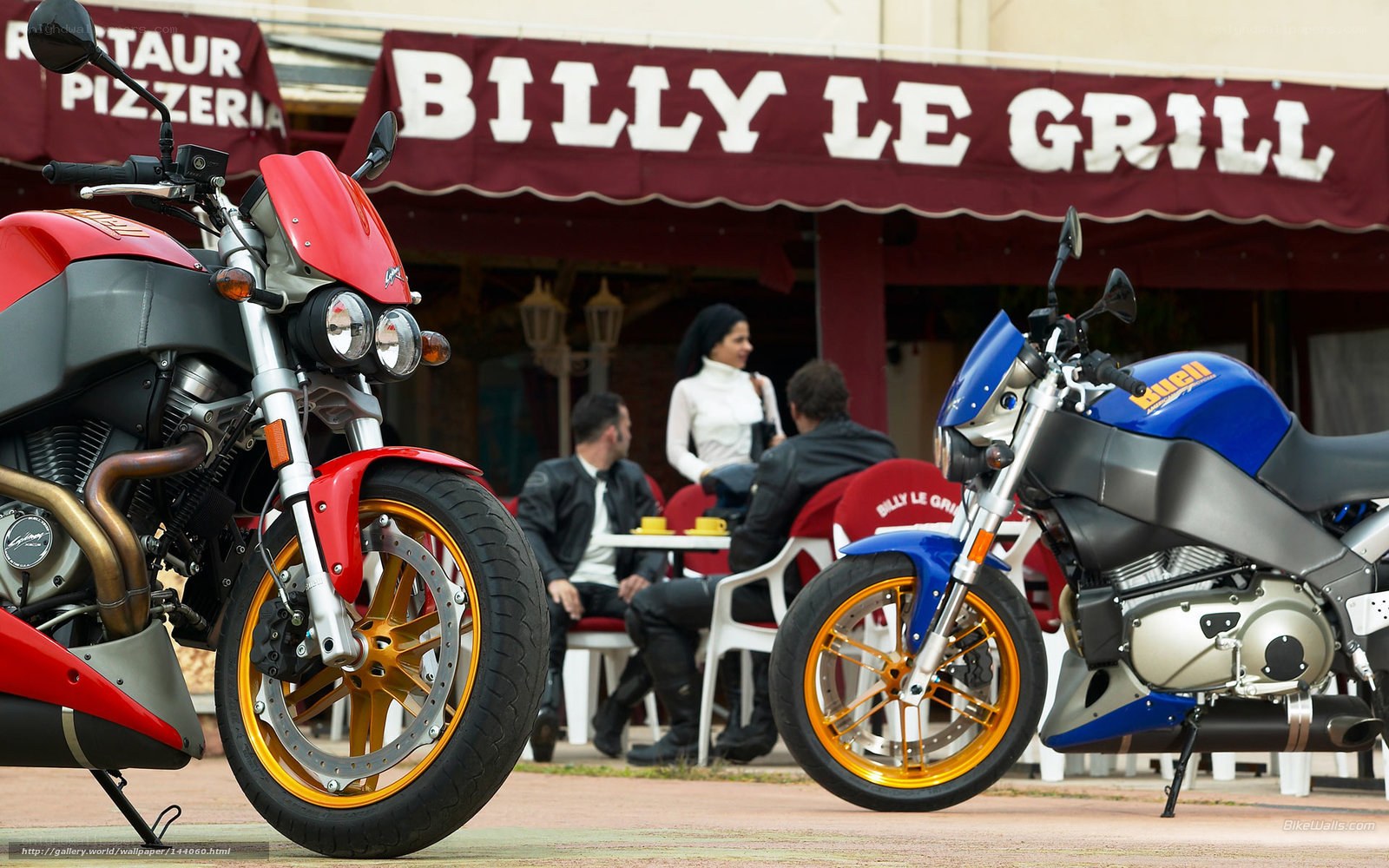Motorcycles at Billy Le Grill