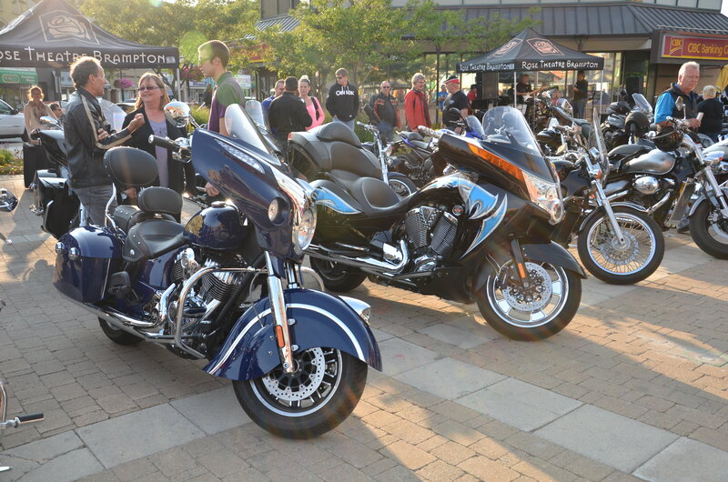 Motorcycles at Outdoor Event