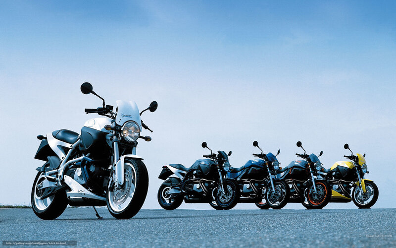 motorcycles in a row