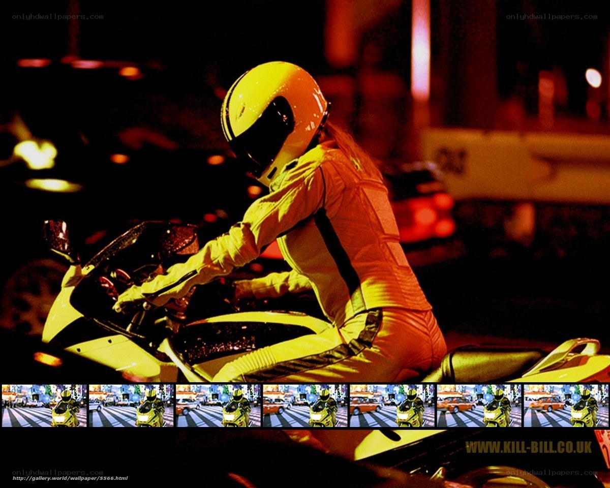 Motorcyclist at night