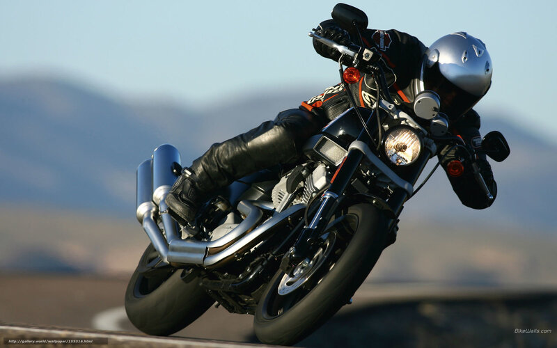 motorcyclist in action