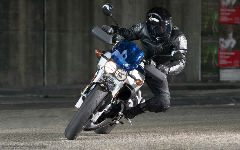 motorcyclist in full gear