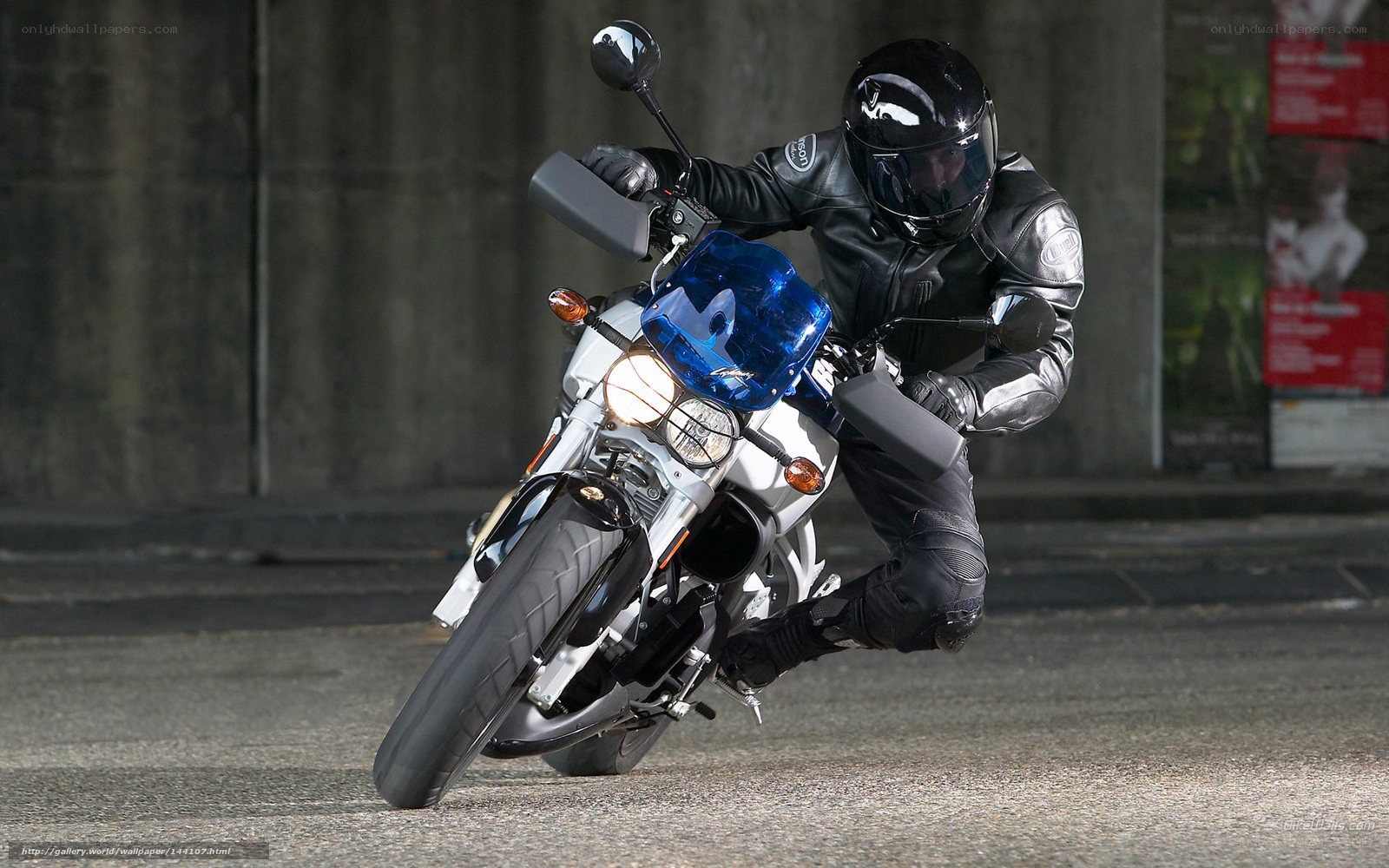motorcyclist in full gear