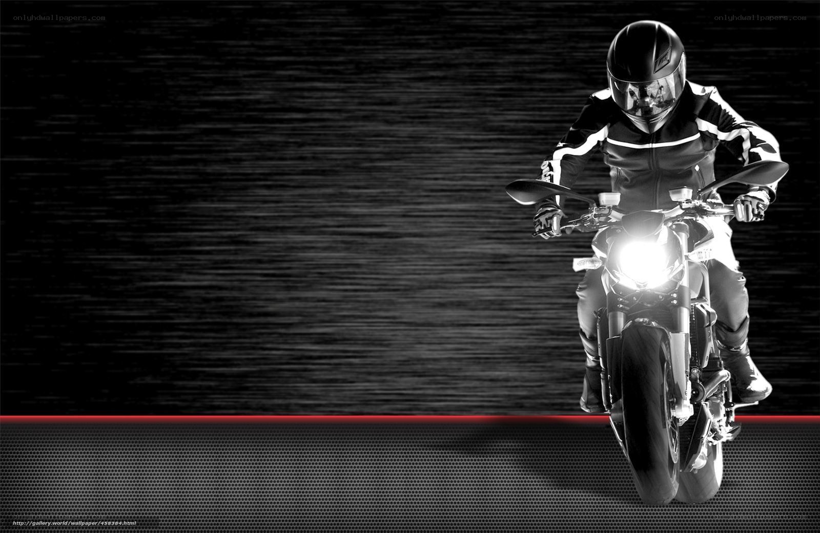 Motorcyclist in motion
