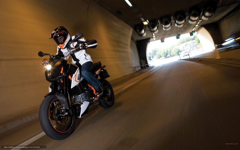 Motorcyclist in Tunnel — Black