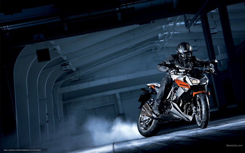 Motorcyclist on a Bike — Black, Dramatic, Night