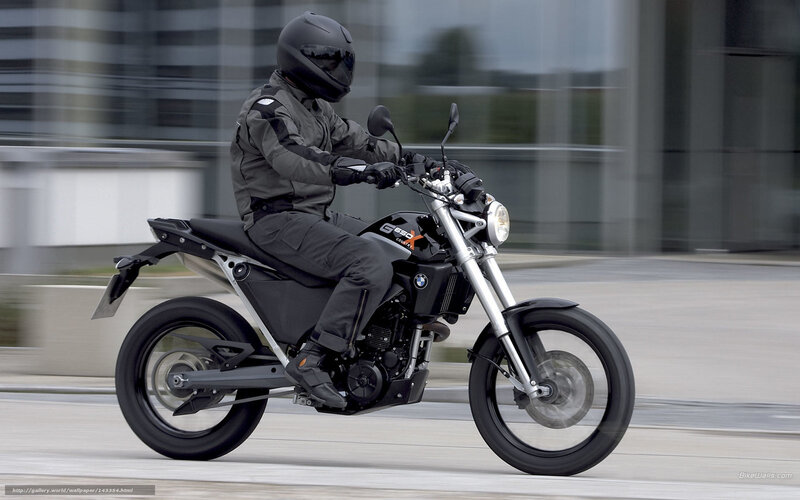 Motorcyclist on a Bike