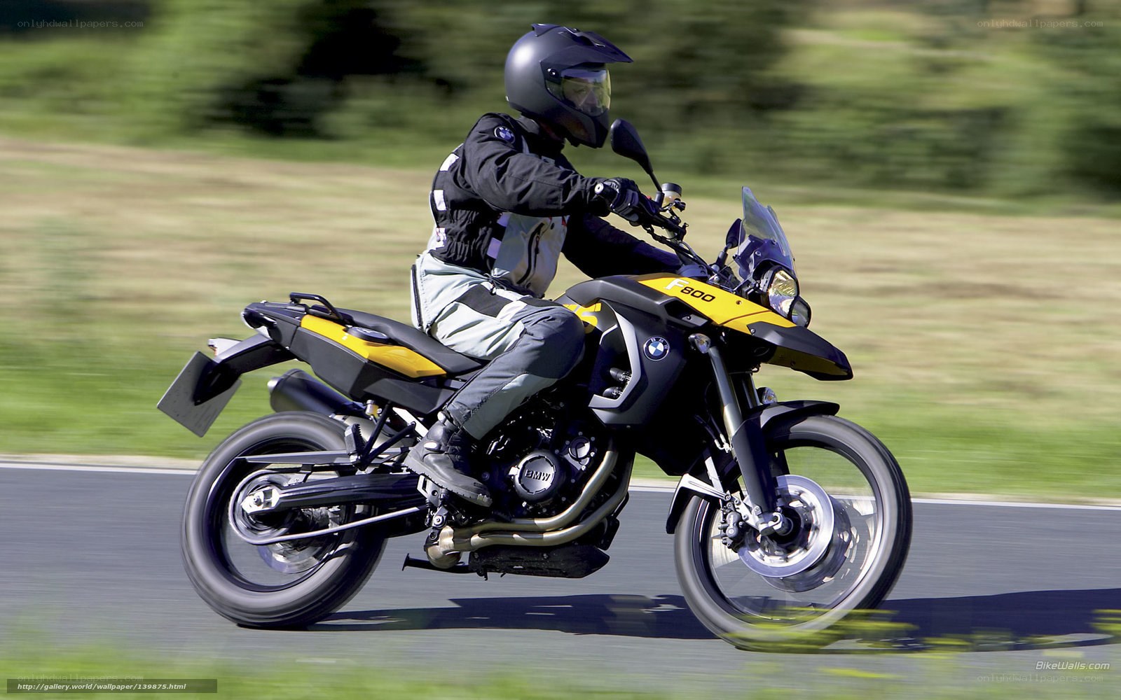 motorcyclist on a BMW F800GS
