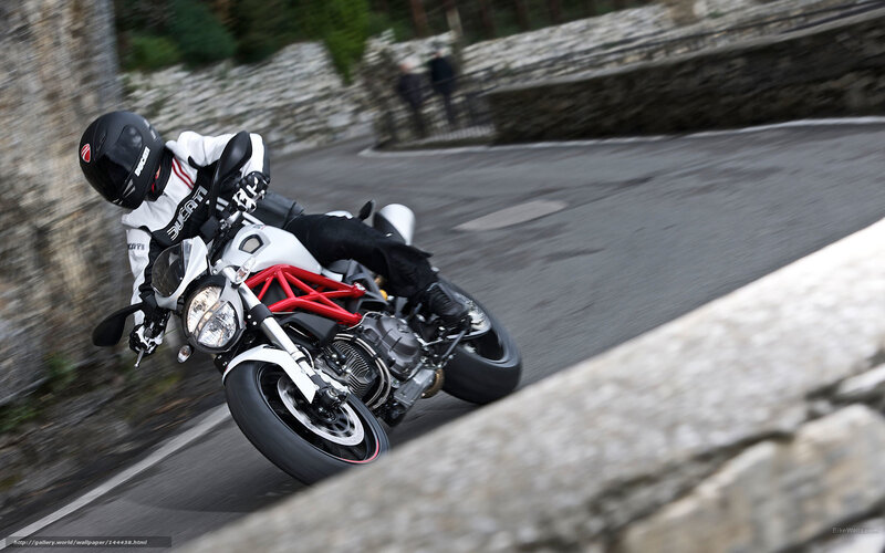 Motorcyclist on a Curve