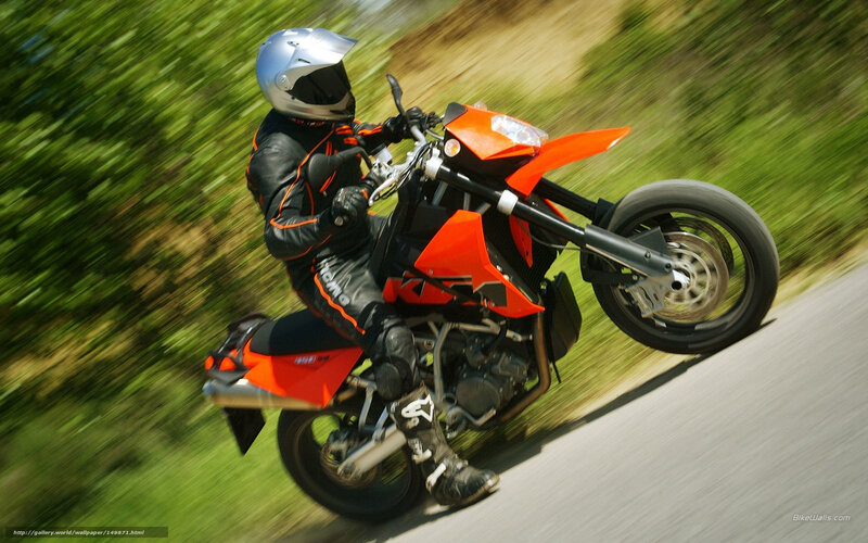 Motorcyclist on a dirt bike