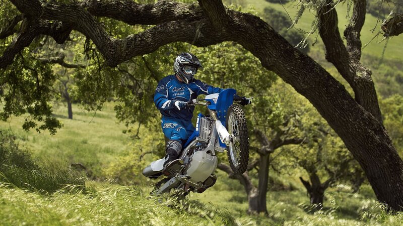 Motorcyclist on a dirt bike