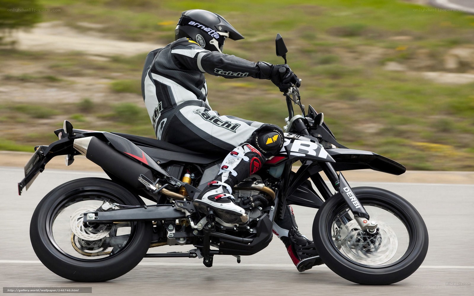 motorcyclist on a dirt bike