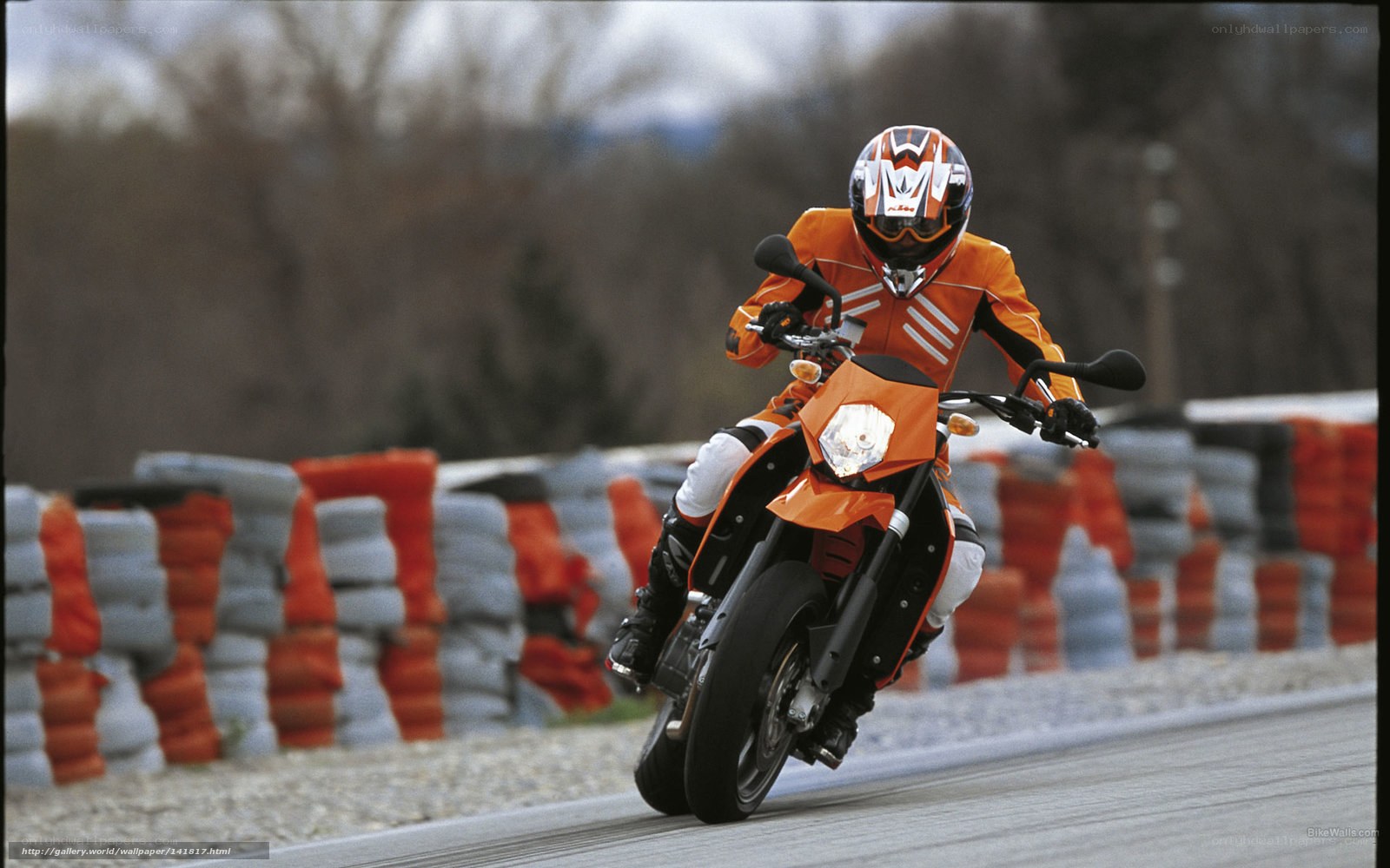 motorcyclist on a race track