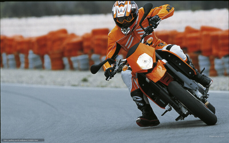 motorcyclist on a race track