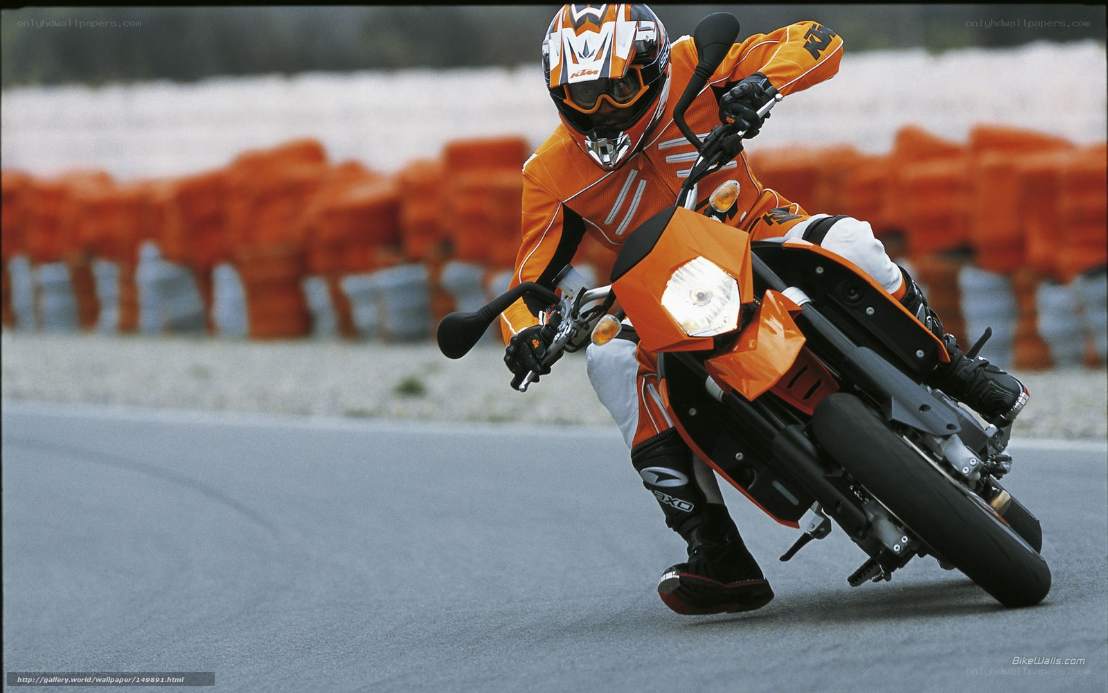 motorcyclist on a race track