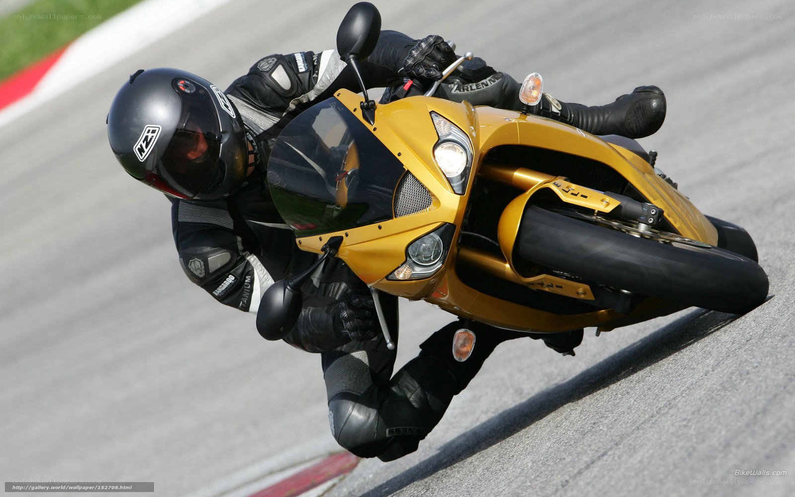 motorcyclist on a race track