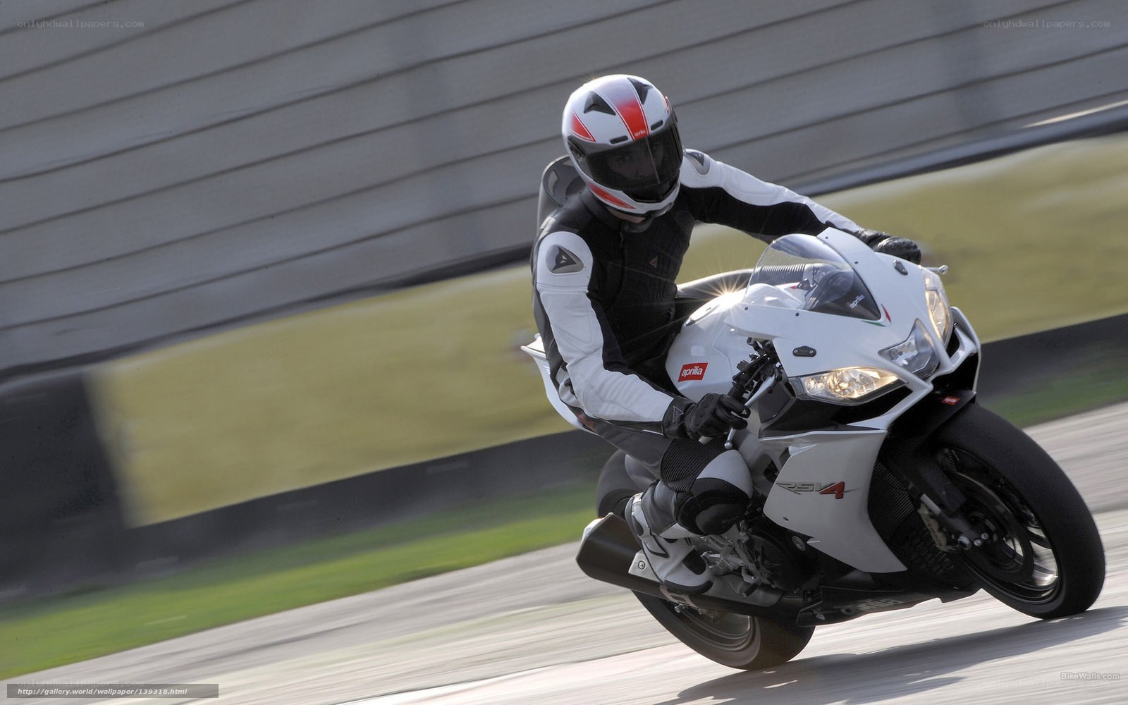 motorcyclist on a race track