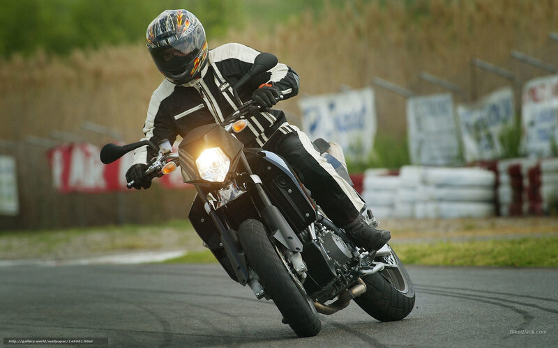 motorcyclist on a racetrack